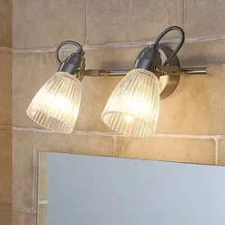 Wandlampe Kara Lindby, dimmbar, alu / grau / zink, für Badezimmer, Glas, Modern, Wandleuchte, Wandlampe Bad