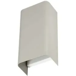 Euluna Wandlampe Bergen Nowodvorski Lighting, dimmbar, alu / grau / zink, für Wohn- / Esszimmer, Metall, Modern, Wandleuchte, Wandlampe Innen
