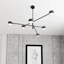 Hängelampe Natsu EMIBIG LIGHTING, dimmbar, schwarz, für Wohn- / Esszimmer, Metall, Modern, Pendelleuchte