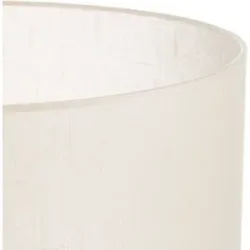 Lampenschirm Alba, Ø 45 cm, E27, ecru Alba HELAM, creme / amber, für Wohn- / Esszimmer, Textil / Stoff / Seide