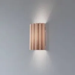 Wandlampe Aria Duolla, dimmbar, braun / rost, für Wohn- / Esszimmer, Textil / Stoff / Seide, Wandleuchte, Wandlampe Innen