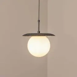 Glas Hängelampe Anemon Opviq, dimmbar, schwarz, für Wohn- / Esszimmer, Glas, Modern, Pendelleuchte