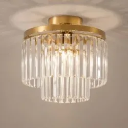 Deckenlampe Felicity Lindby, dimmbar, klar / transparent, für Wohn- / Esszimmer, Glas, Modern, Deckenlampe