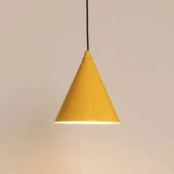 Hängelampe Form ALDEX, dimmbar, gelb / orange, für Wohn- / Esszimmer, Metall, Pendelleuchte