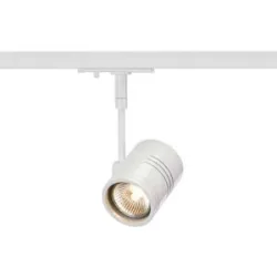 SLV BIMA 1 Spot für Hochvolt-Schiene, weiß BIMA, dimmbar, weiß / opal, für Wohn- / Esszimmer, Aluminium, Modern, Stromschienenleuchte