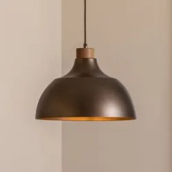 Hängelampe Kaitt Envostar, dimmbar, braun / rost, für Wohn- / Esszimmer, Metall, Skandinavisch, Pendelleuchte