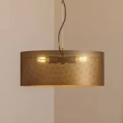 Hängelampe Zofia Domiluce, dimmbar, braun / rost, für Wohn- / Esszimmer, Metall, Modern, Pendelleuchte