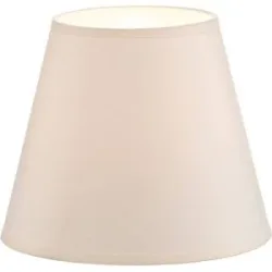 Lampenschirm Sofia Höhe 15,5 cm, ecru/weiß Duolla, creme / amber, Textil / Stoff / Seide