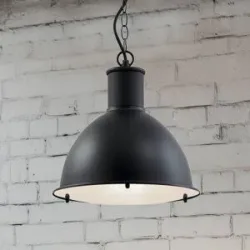 Lindby Außenpendelleuchte Luciane, schwarz, Alu, Ø 31,8 cm Luciane Lindby, dimmbar, schwarz, Aluminium