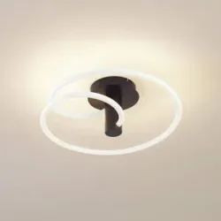 LED Deckenlampe Valenora Lucande, dimmbar, weiß / opal, für Wohn- / Esszimmer, Kunststoff, Modern, LED Deckenleuchte