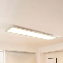 LED Panel Lysander Arcchio, dimmbar, alu / grau / zink, für Arbeitszimmer / Büro, Aluminium, LED Panel