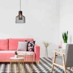 Hängelampe Atos 2851 Opviq, dimmbar, schwarz, für Wohn- / Esszimmer, Metall, Modern, Pendelleuchte