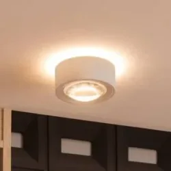 LED Deckenlampe Rotari Arcchio, dimmbar, weiß / opal, für Wohn- / Esszimmer, Aluminium, Modern, LED Deckenleuchte