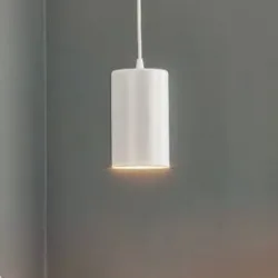 Hängelampe ZW Tube TEMAR LIGHTING, dimmbar, weiß / opal, für Wohn- / Esszimmer, Metall, Modern, Pendelleuchte