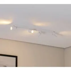 Deckenstrahler Top, weiß, 83 cm, 4-flg., Metall, GU10 Top TK Lighting, dimmbar, weiß / opal, für Wohn- / Esszimmer, Metall, Modern, Strahler