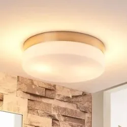 Deckenlampe Amilia Lindby, dimmbar, für Badezimmer, Metall, Modern, Deckenlampe