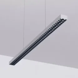 Hängelampe Jolinda Arcchio, alu / grau / zink, für Arbeitszimmer / Büro, Aluminium, Modern
