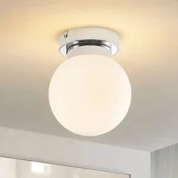 Deckenlampe Tavino Lindby, dimmbar, chrom / silber, für Wohn- / Esszimmer, Metall, Modern, Deckenlampe