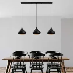 Hängelampe Muba Opviq, dimmbar, schwarz, für Wohn- / Esszimmer, Metall, Pendelleuchte