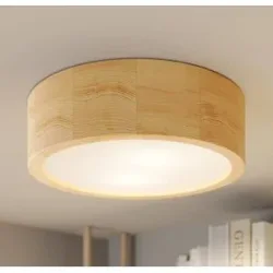 Deckenlampe Cleo TEMAR LIGHTING, dimmbar, Holz hell, für Wohn- / Esszimmer, Modern, Deckenlampe
