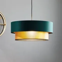Hängelampe Dorina Maco Design, dimmbar, grün, für Wohn- / Esszimmer, Kunststoff, Modern, Pendelleuchte