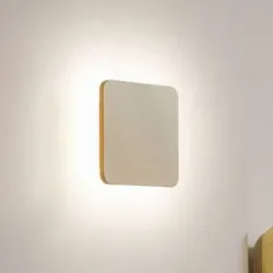 Wandlampe Elrik Lucande, messing / gold, für Flurbereich, Metall, Modern, LED Wandleuchte, Wandlampe Innen