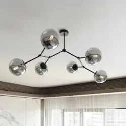 Deckenlampe Space EMIBIG LIGHTING, dimmbar, schwarz, für Wohn- / Esszimmer, Metall, Modern, Deckenlampe