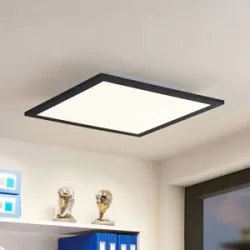 LED Panel Nelios Lindby, schwarz, für Küche, Aluminium, Modern, LED Panel
