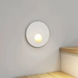 Arcchio LED-Einbaulampe Vexi, Ø 7,5 cm, weiß, Aluminium, CCT Vexi Arcchio, dimmbar, weiß / opal, für Wohn- / Esszimmer, Aluminium, Modern, Wandeinbaustrahler