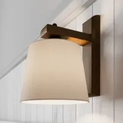 Wandlampe Sweden Lamkur, dimmbar, Holz dunkel, für Wohn- / Esszimmer, Holz, Modern, Wandleuchte, Wandlampe Innen