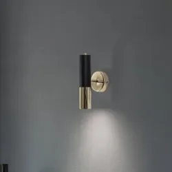 Wandlampe Orino Domiluce, dimmbar, messing / gold, für Wohn- / Esszimmer, Metall, Modern, Wandleuchte, Wandlampe Innen