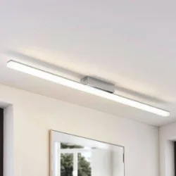 Deckenlampe Levke Lindby, dimmbar, weiß / opal, für Badezimmer, Kunststoff, Modern, Deckenlampe