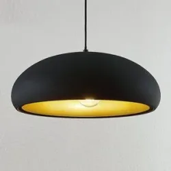 Hängelampe Gerwina Lindby, dimmbar, schwarz, für Wohn- / Esszimmer, Metall, Modern, Pendelleuchte