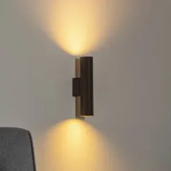 Wandlampe Cerro Argon, dimmbar, schwarz, für Wohn- / Esszimmer, Metall, Modern, Wandleuchte, Wandlampe Innen