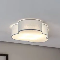 Deckenlampe Cloud TK Lighting, dimmbar, blau, für Kinderzimmer, Textil / Stoff / Seide, Junges Wohnen, Deckenlampe