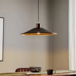 Euluna Hängelampe Garret I Nowodvorski Lighting, dimmbar, braun / rost, für Wohn- / Esszimmer, Metall, Pendelleuchte