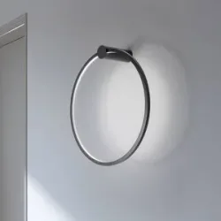 Wandlampe Saturno Milagro Lighting, schwarz, für Wohn- / Esszimmer, Aluminium, Modern, LED Wandleuchte, Wandlampe Innen