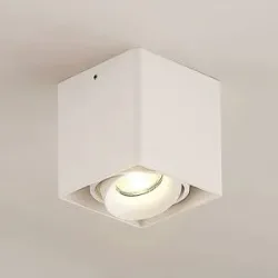 Deckenlampe Kubika Arcchio, dimmbar, weiß / opal, für Flurbereich, Aluminium, Modern, Deckenlampe