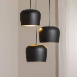 Hängelampe Berceste N-1413 Opviq, dimmbar, schwarz, für Wohn- / Esszimmer, Metall, Pendelleuchte