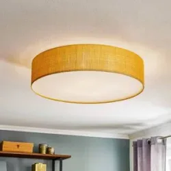Euluna Deckenlampe Turda Nowodvorski Lighting, dimmbar, messing / gold, für Wohn- / Esszimmer, Textil / Stoff / Seide, Modern, Deckenlampe