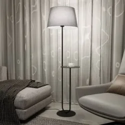 Stehlampe Hotel EMIBIG LIGHTING, schwarz, für Wohn- / Esszimmer, Metall, Modern, Stehlampe