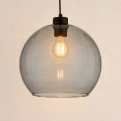 Glas Hängelampe Cubus TK Lighting, dimmbar, schwarz, für Wohn- / Esszimmer, Glas, Modern, Pendelleuchte
