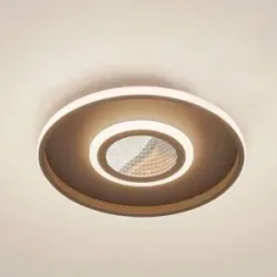 LED Deckenlampe Selian Lindby, dimmbar, schwarz, für Wohn- / Esszimmer, Metall, Modern, LED Deckenleuchte