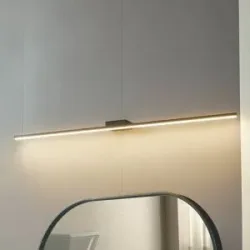 Wandlampe Kivana Lucande, schwarz, für Badezimmer, Aluminium, Modern, Wandleuchte, Wandlampe Bad