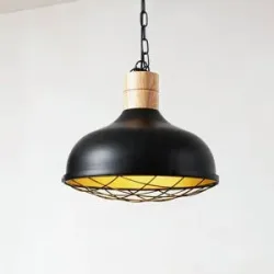 Hängelampe Olbi Lindby, dimmbar, schwarz, für Wohn- / Esszimmer, Metall, Landhaus / Rustikal, Pendelleuchte