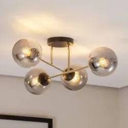 Deckenlampe Magnum EMIBIG LIGHTING, dimmbar, alu / grau / zink, für Wohn- / Esszimmer, Modern, Deckenlampe
