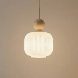 Glas Hängelampe Ballo TK Lighting, dimmbar, creme / amber, für Wohn- / Esszimmer, Glas, Pendelleuchte