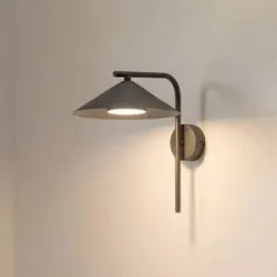 Wandlampe Lume TK Lighting, dimmbar, braun / rost, für Schlafzimmer, Metall, Wandleuchte, Wandlampe Innen