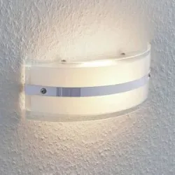 Wandlampe Zinka Lindby, weiß / opal, für Wohn- / Esszimmer, Glas, Modern, LED Wandleuchte, Wandlampe Innen
