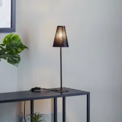 Euluna Tischlampe Trifle Nowodvorski Lighting, schwarz, für Wohn- / Esszimmer, Aluminium, Modern, Tischlampe